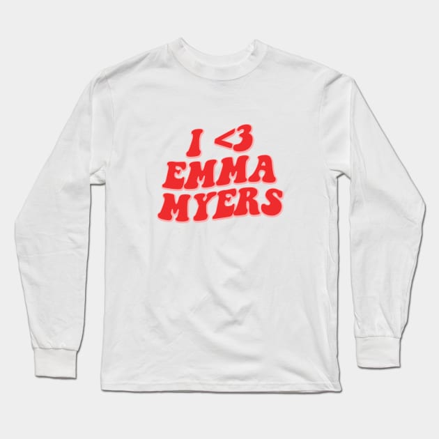 I LOVE EMMA MYERS Long Sleeve T-Shirt by sinluz